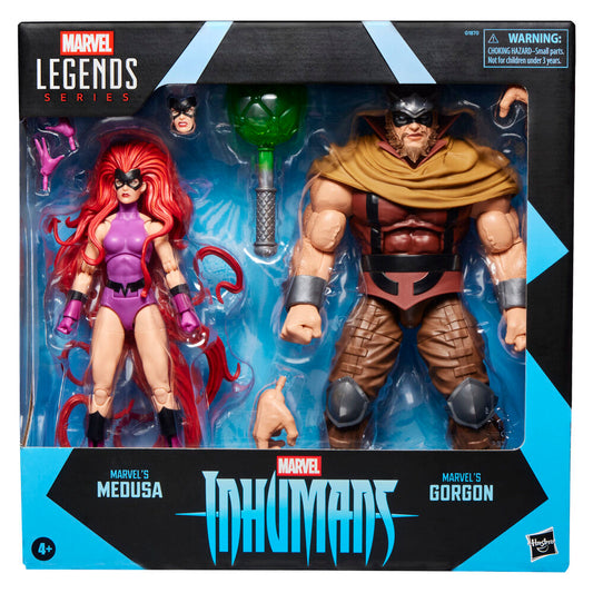 Imagen 1 - Blister 2 Figuras Medusa & Gorgon Inhumanos Marvel Legends Series 15Cm