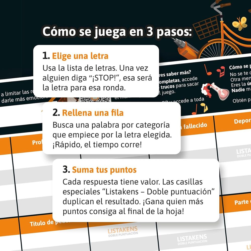 Imagen 2 - Juego Mesa Listos Listas Y Listakens Español