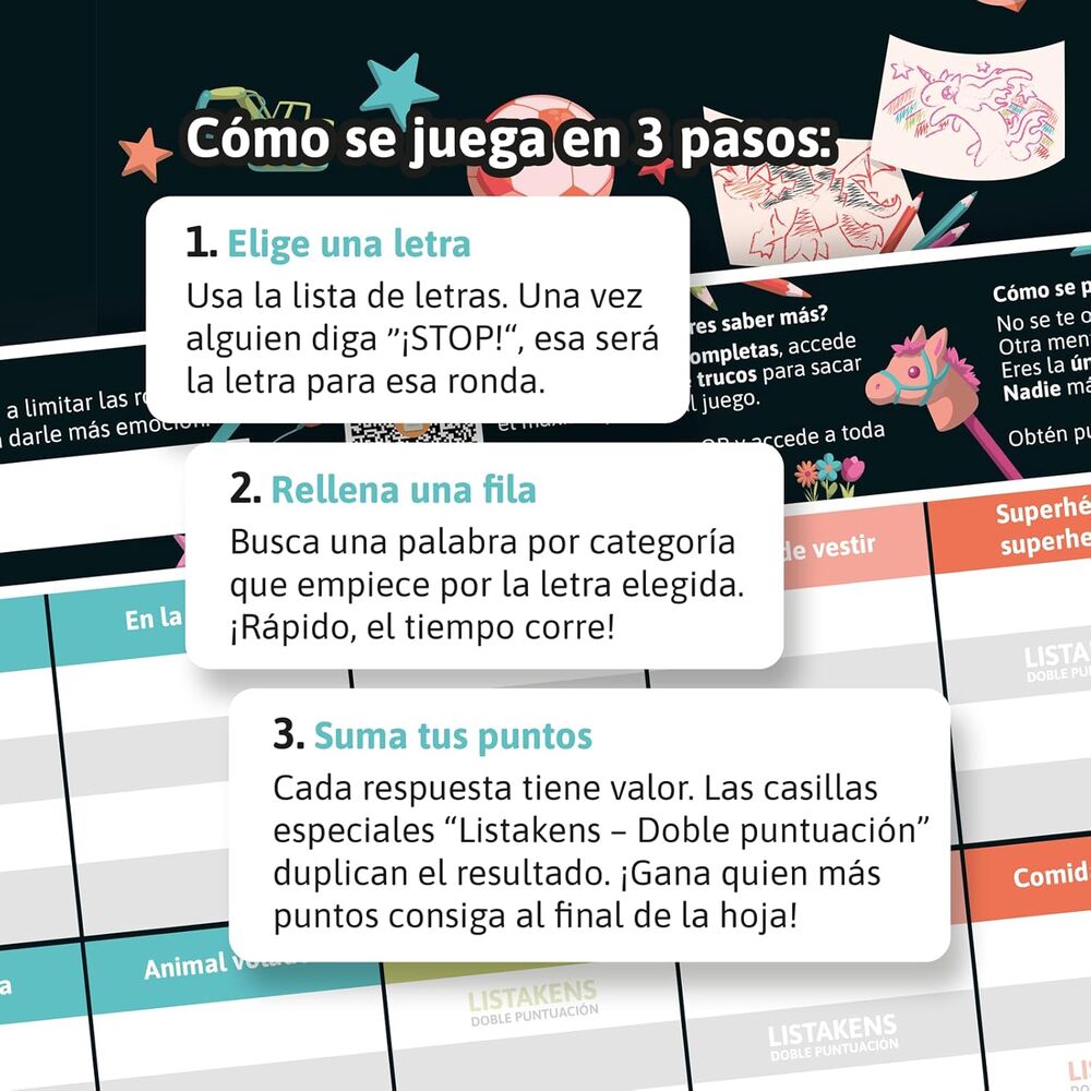 Imagen 2 - Juego Mesa Listos Listas Y Listakens Junior Español