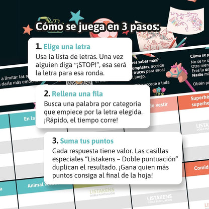 Imagen 2 - Juego Mesa Listos Listas Y Listakens Junior Español
