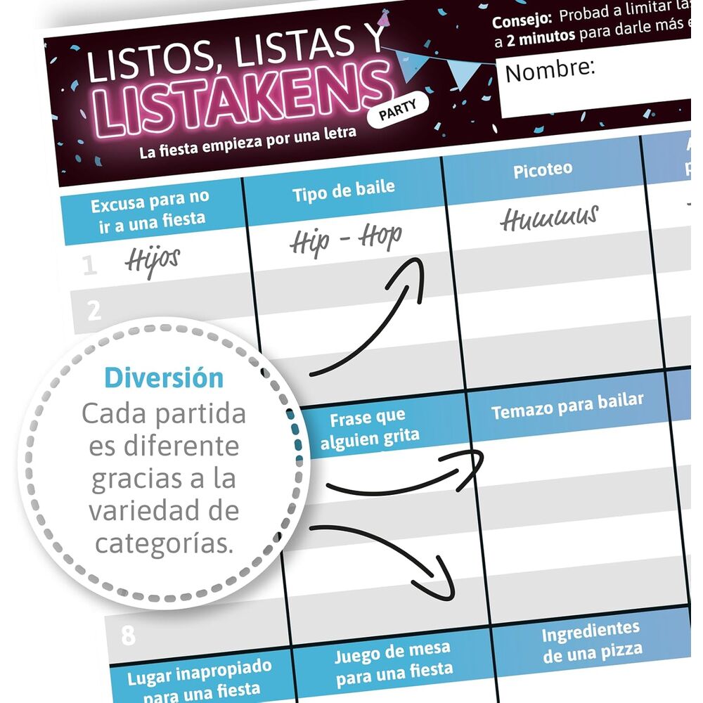 Imagen 5 - Juego Mesa Listos Listas Y Listakens Party Español
