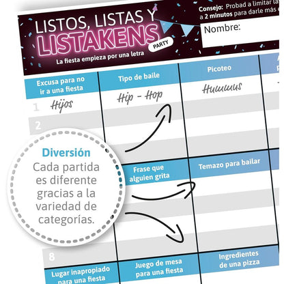 Imagen 5 - Juego Mesa Listos Listas Y Listakens Party Español