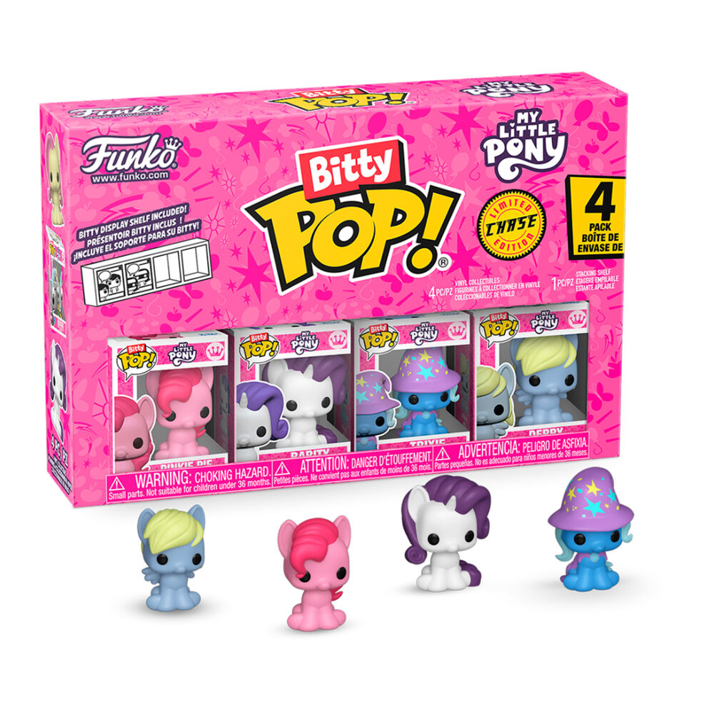 Imagen 1 - Blister 4 Figuras Bitty Pop My Little Pony Pinkie Pie