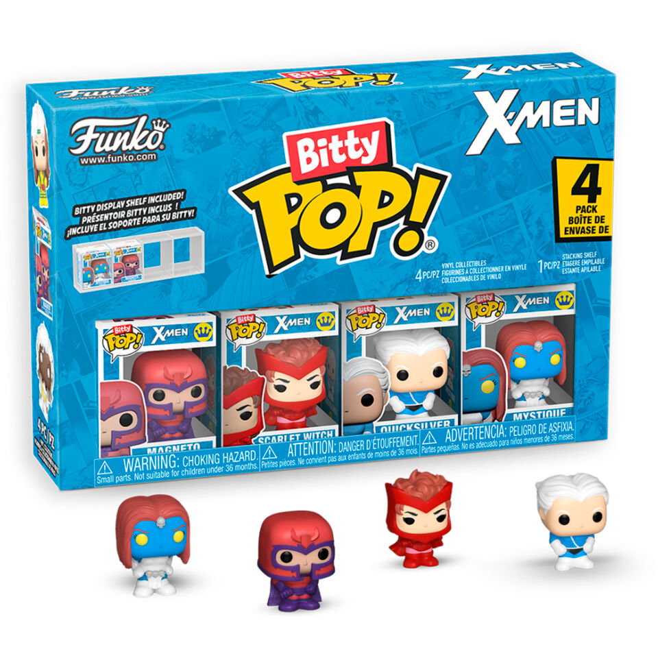 Imagen 1 - Blister 4 Figuras Bitty Pop Marvel X-men Magneto