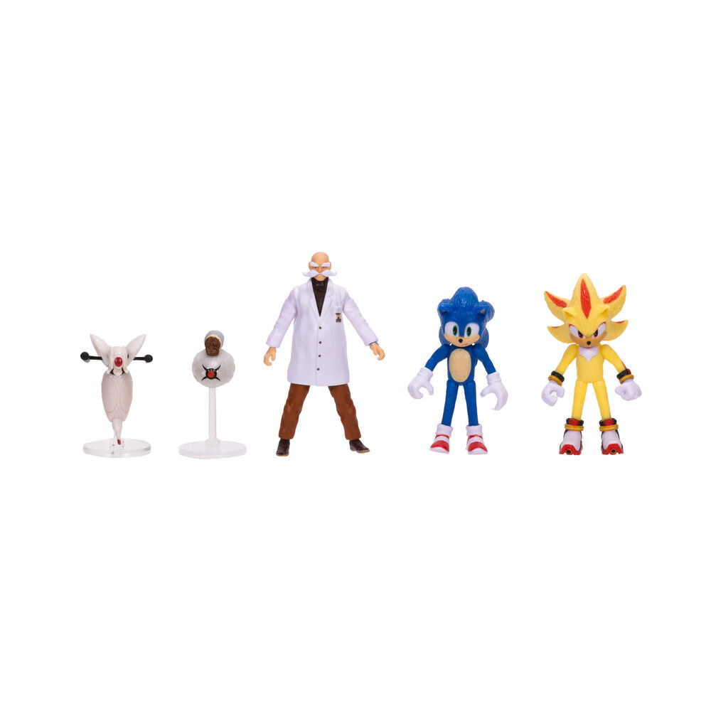 Imagen 2 - Blister 5 Figuras Wave 3 Sonic 3 6Cm