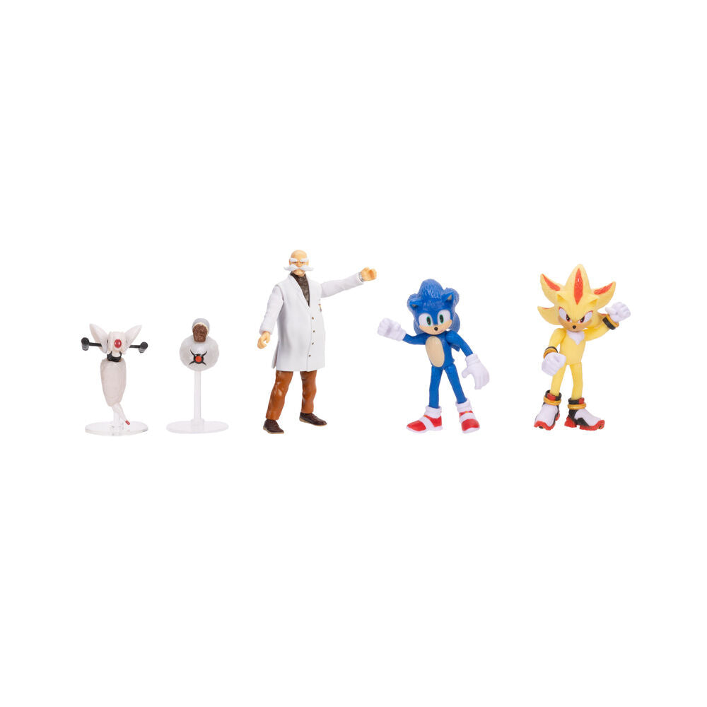 Imagen 3 - Blister 5 Figuras Wave 3 Sonic 3 6Cm