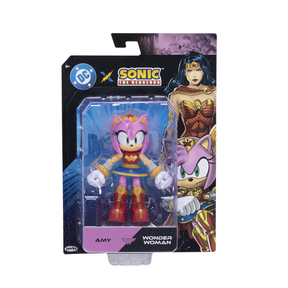 Imagen 3 - Figura Amy Wonder Woman Sonic The Hedgehog 13Cm