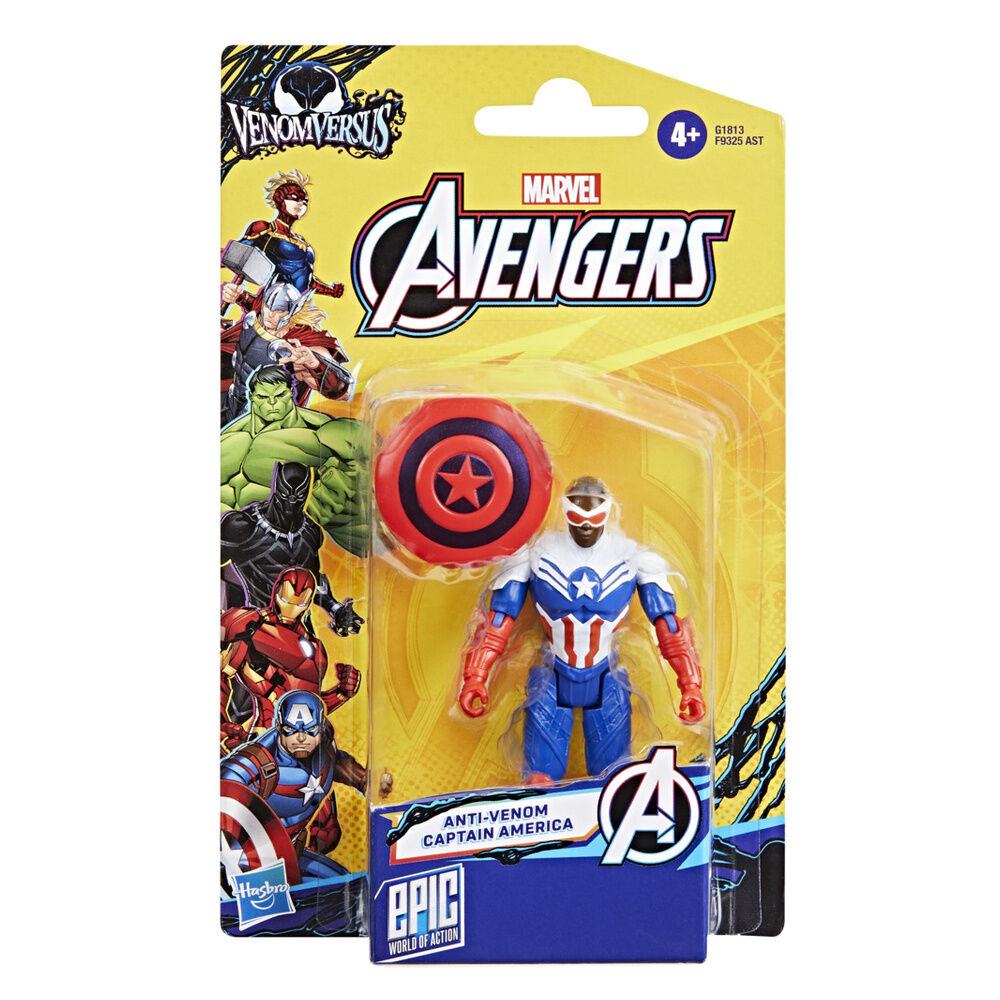 Imagen 1 - Figura Capitan America Anti-venom Los Vengadores Avengers Marvel 10Cm