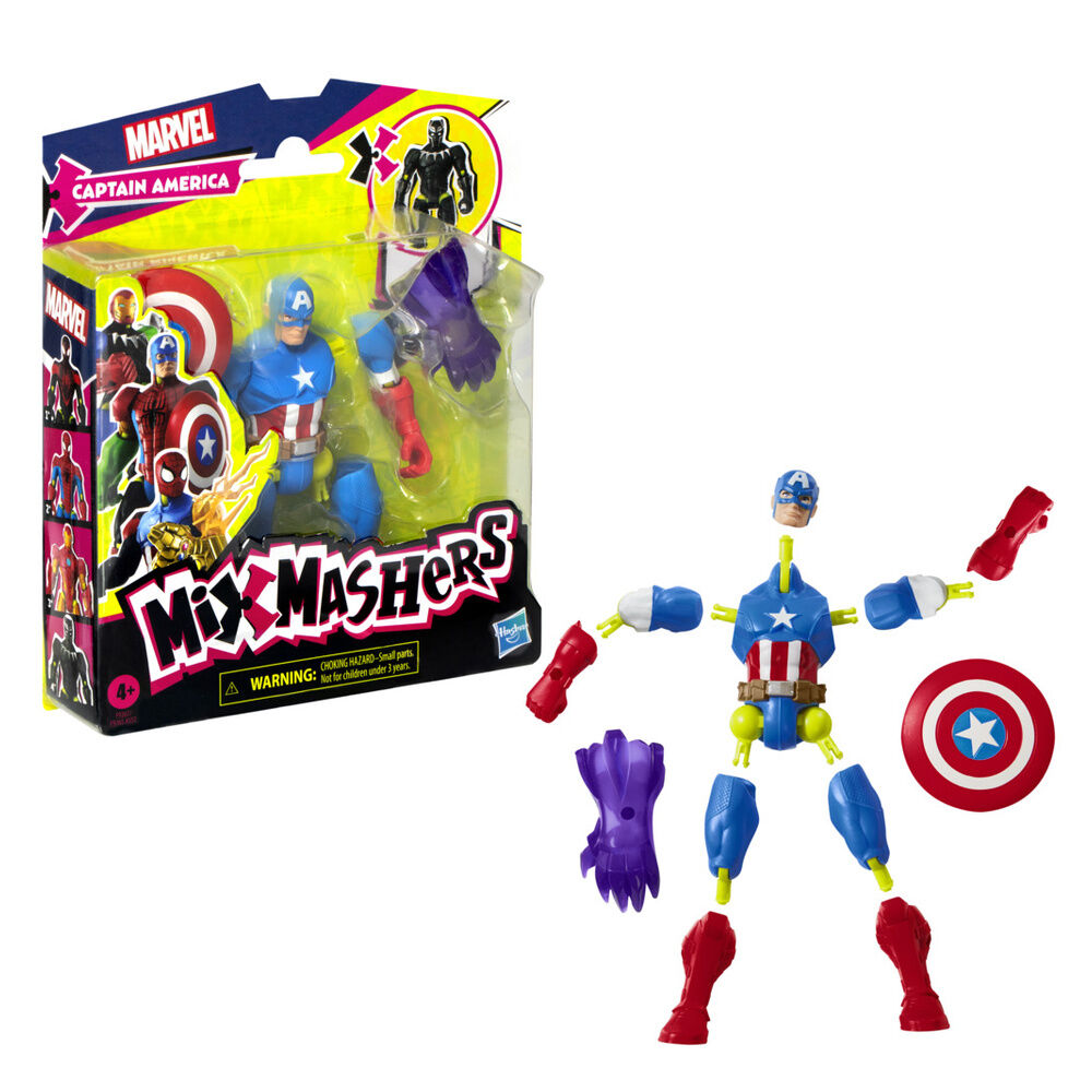 Imagen 2 - Figura Capitan America Mix Mashers Marvel 12Cm