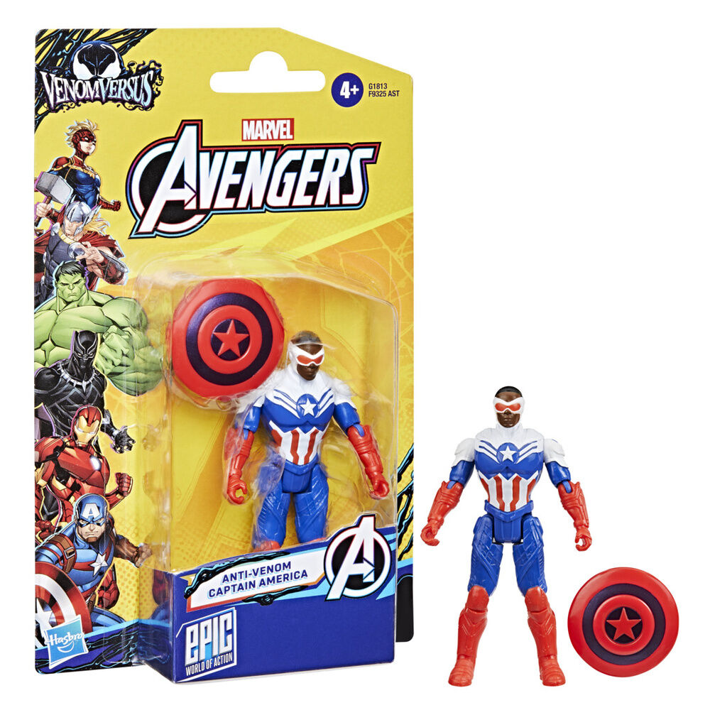 Imagen 4 - Figura Capitan America Anti-venom Los Vengadores Avengers Marvel 10Cm