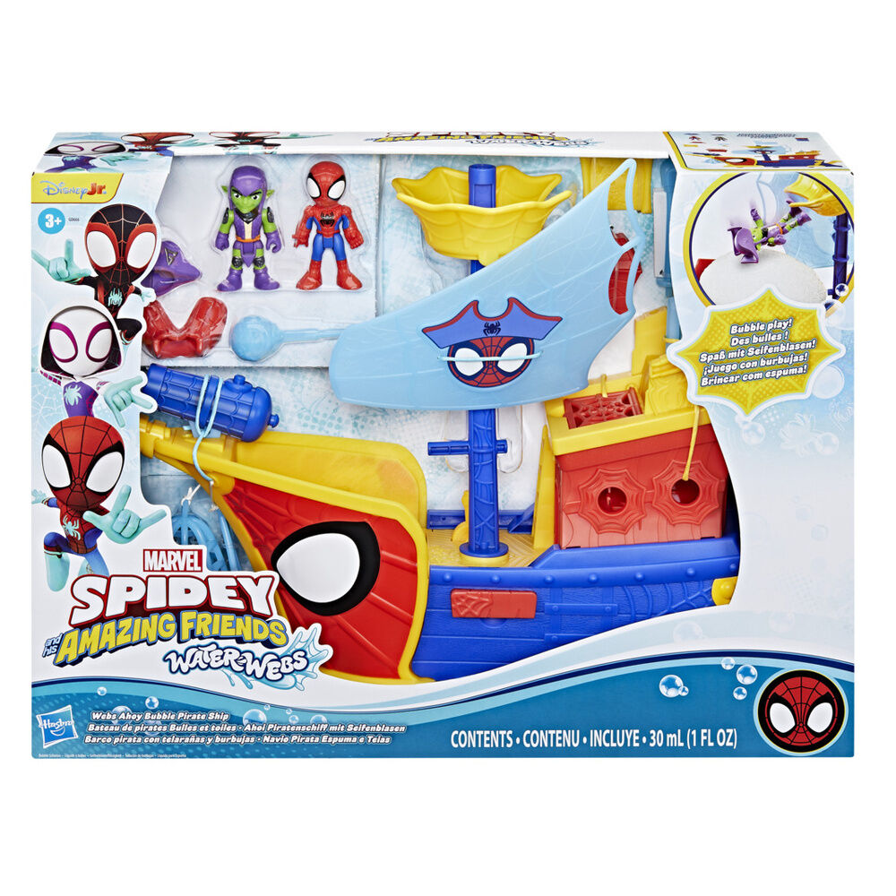 Imagen 4 - Barco Pirata Telaraña Y Burbujas Spidey Marvel