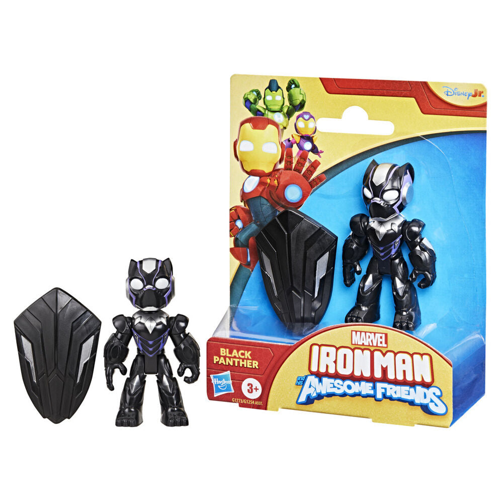 Imagen 4 - Figura Black Panther Iron Man Y Su Superequipo Marvel 7Cm