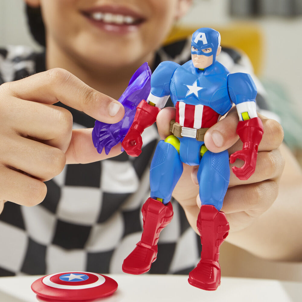 Imagen 5 - Figura Capitan America Mix Mashers Marvel 12Cm