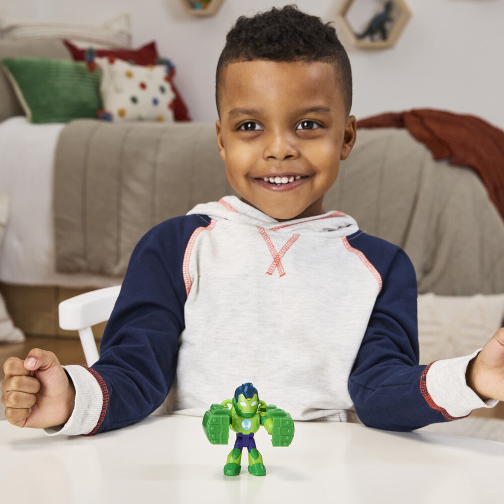 Imagen 3 - Figura Iron Hulk Iron Man Y Su Superequipo Marvel 7Cm