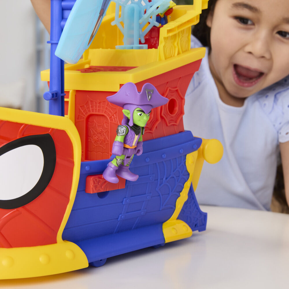 Imagen 6 - Barco Pirata Telaraña Y Burbujas Spidey Marvel