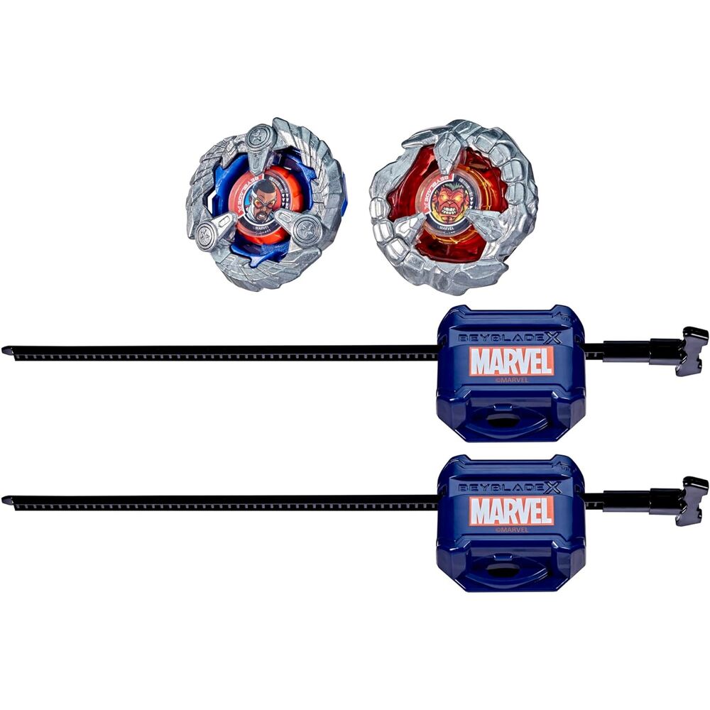 Imagen 2 - Juego Kit Inicial Capitan America 4-70Gb & Red Hulk 1-80R Beyblade X