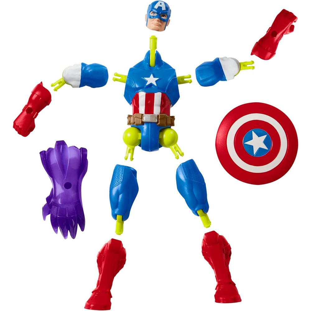 Imagen 4 - Figura Capitan America Mix Mashers Marvel 12Cm