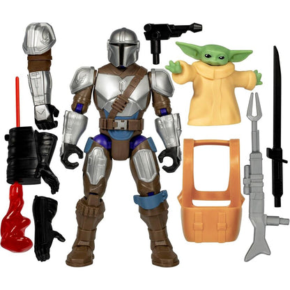Imagen 2 - Figura The Mandalorian & Grogu Deluxe Mix Mashers Star Wars 12Cm