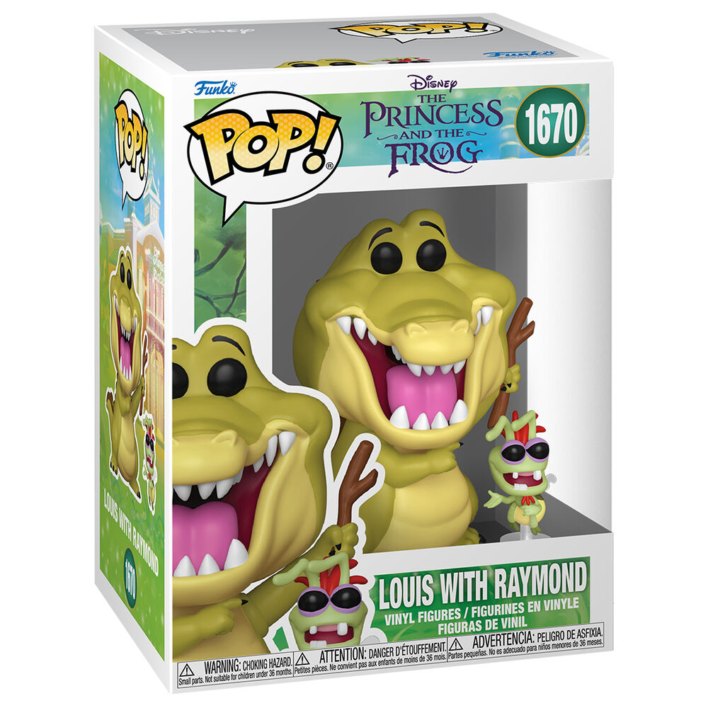 Imagen 2 - Figura Pop Disney Tiana Y El Sapo Louis With Raymond