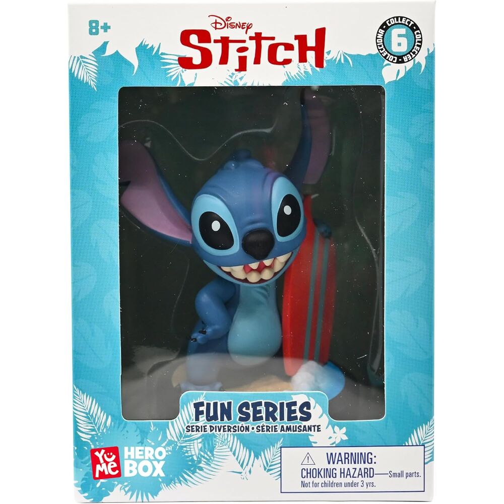 Imagen 1 - Figura Stitch Surfero Hero Box Stitch Disney 8Cm