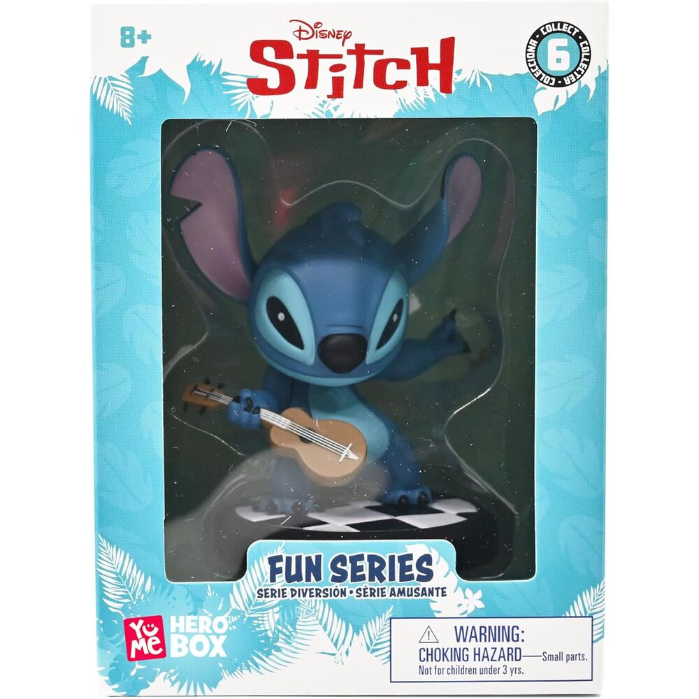 Imagen 2 - Figura Stitch Guitarrista Hero Box Stitch Disney 8Cm