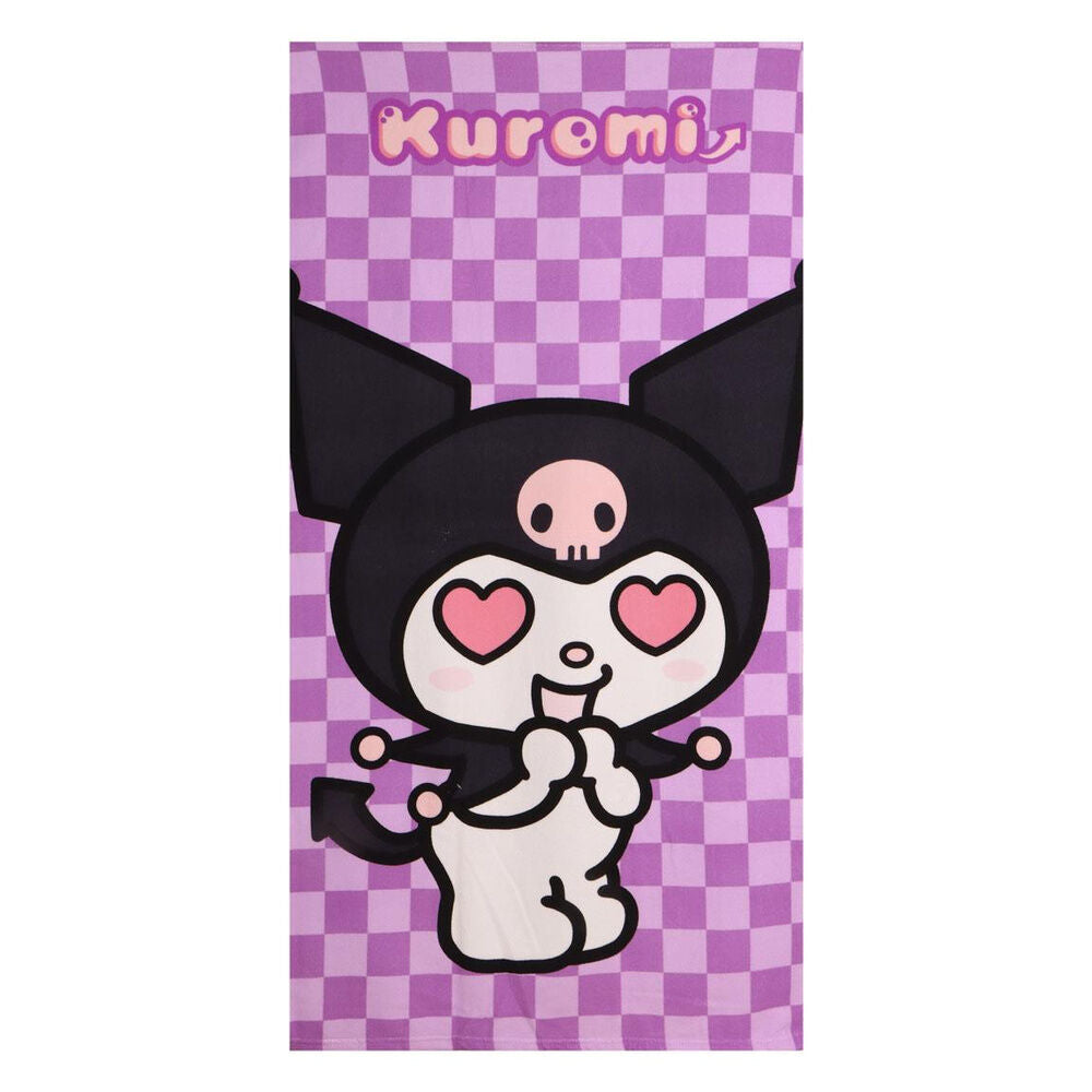 Imagen 1 - Toalla Kuromi Hello Kitty Microfibra