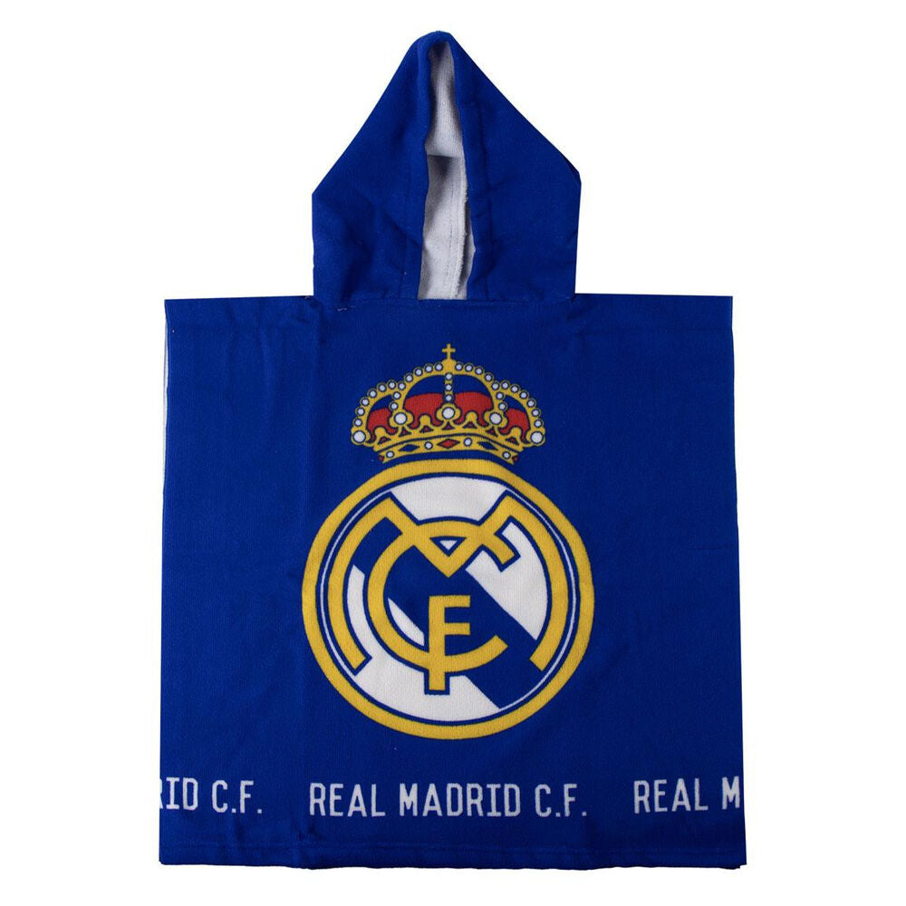 Imagen 1 - Poncho Toalla Real Madrid Microfibra