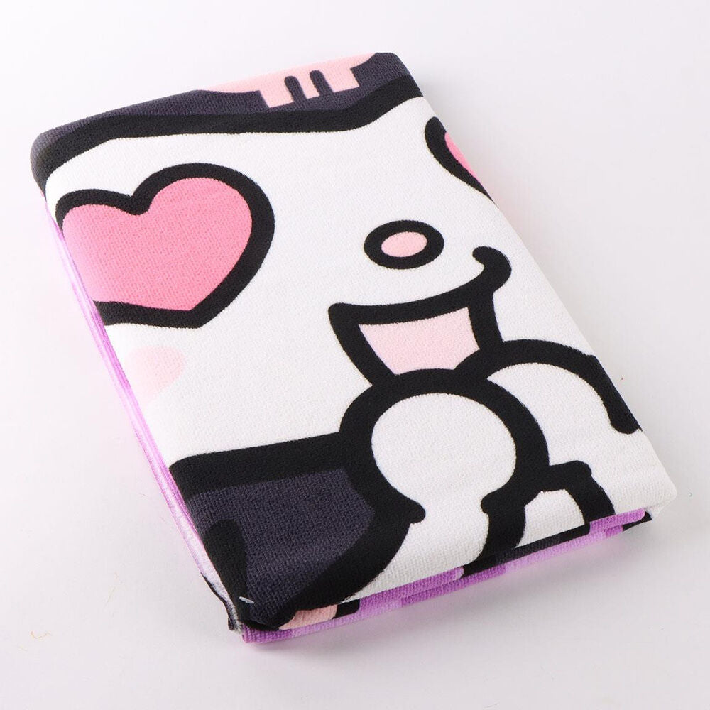 Imagen 2 - Toalla Kuromi Hello Kitty Microfibra