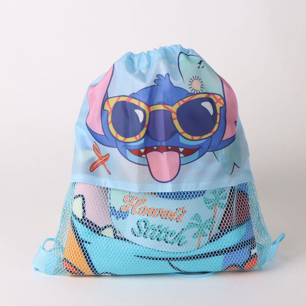 Imagen 1 - Set Toalla + Saco + Gorra Stitch Disney