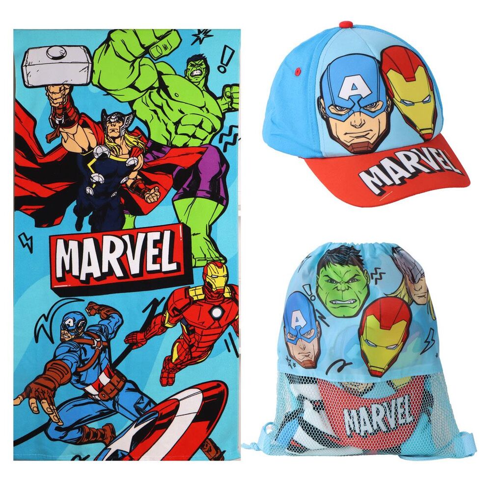 Imagen 4 - Set Toalla + Saco + Gorra Vengadores Avengers Marvel