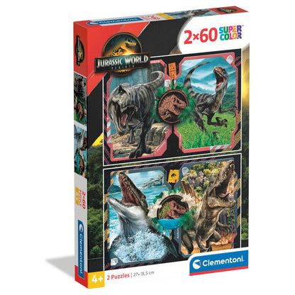 Imagen 1 - Puzzle Jurassic World 2X60pzs
