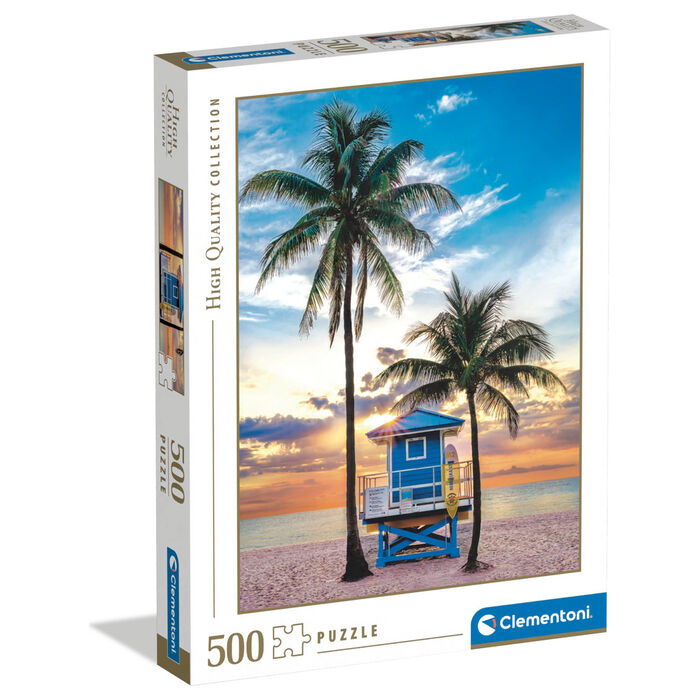 Imagen 1 - Puzzle Playa Miami Florida 500Pzs