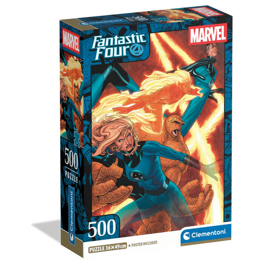 Imagen 2 - Puzzle Los 4 Fantasticos Marvel 500Pzs