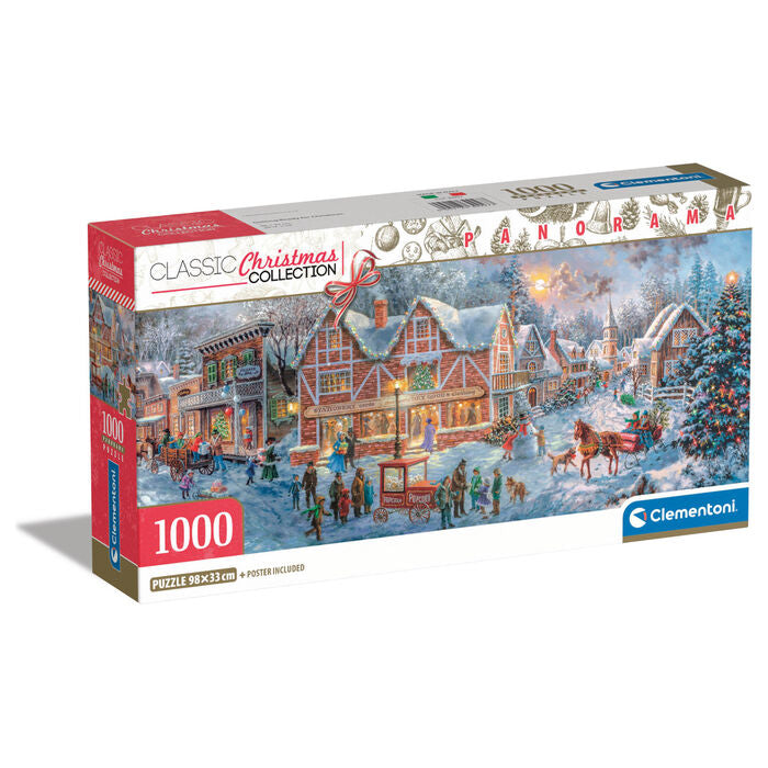 Imagen 1 - Puzzle Panorama Preparandonos Para La Navidad 1000Pzs