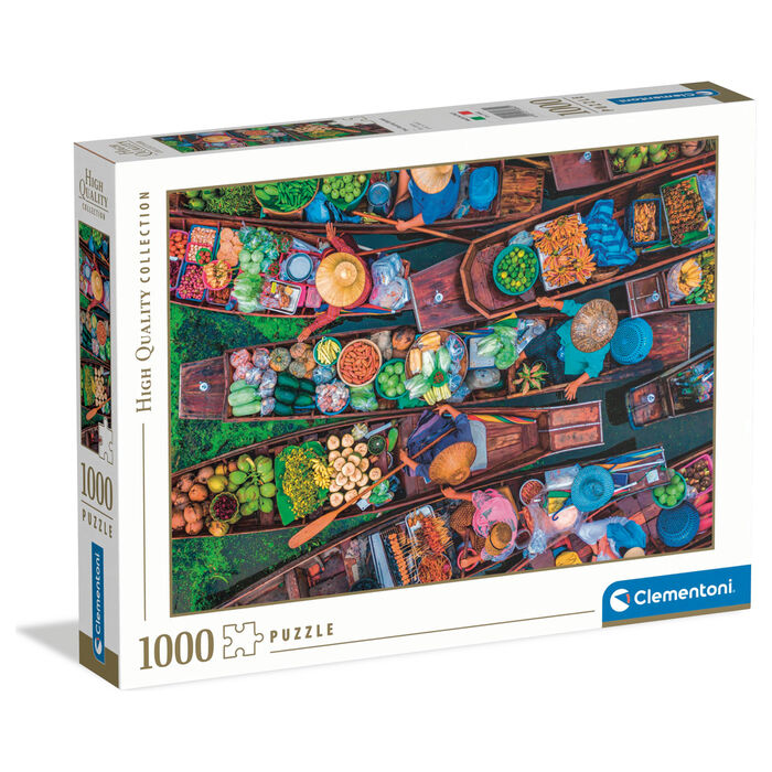 Imagen 1 - Puzzle Mercado Flotante Tailandes 1000Pzs
