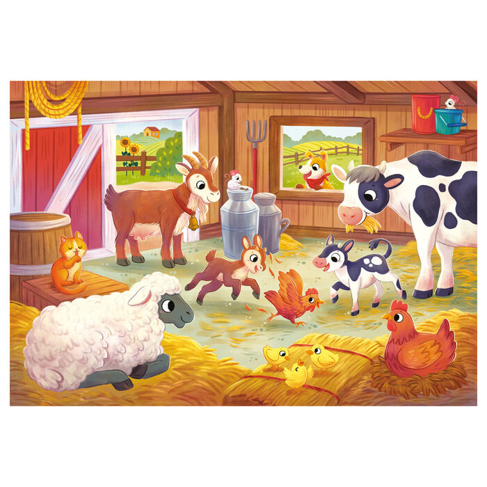 Imagen 2 - Puzzle Granja 2X20pzs