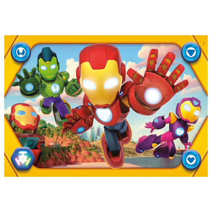 Imagen 2 - Puzzle Maxi Iron Man Y Su Superequipo Marvel 104Pzs