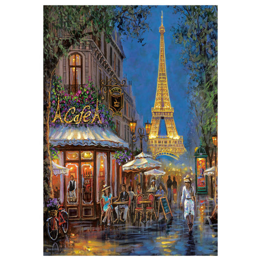 Imagen 2 - Puzzle Noche En El Cafe Eiffel 500Pzs