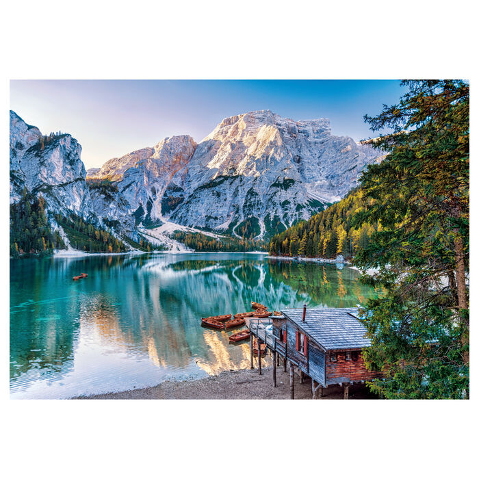 Imagen 2 - Puzzle Lago Emerald Braies 1000Pzs