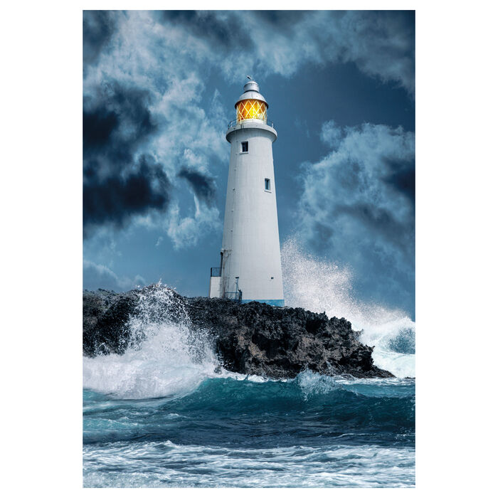 Imagen 2 - Puzzle Faro En La Tormenta 1000Pzs