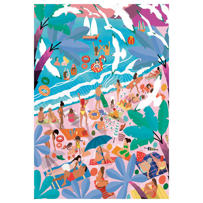 Imagen 2 - Puzzle Domingo En La Playa 1000Pzs