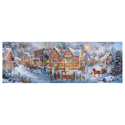 Imagen 2 - Puzzle Panorama Preparandonos Para La Navidad 1000Pzs