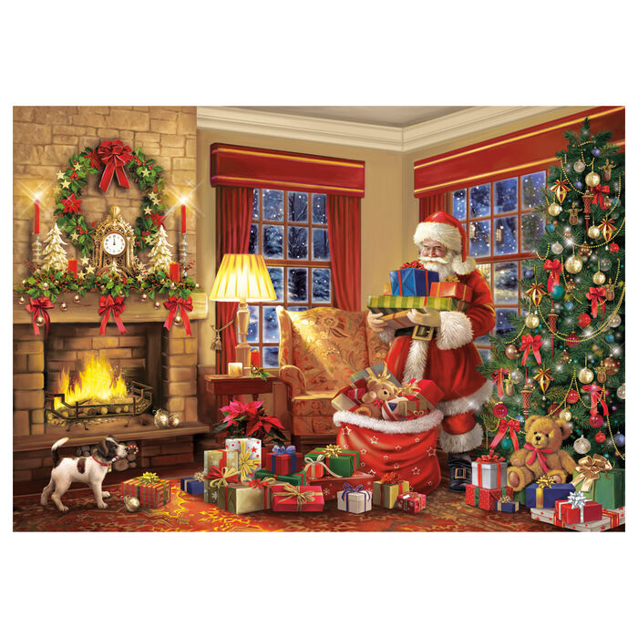 Imagen 2 - Puzzle La Visita De Papa Noel 1000Pzs
