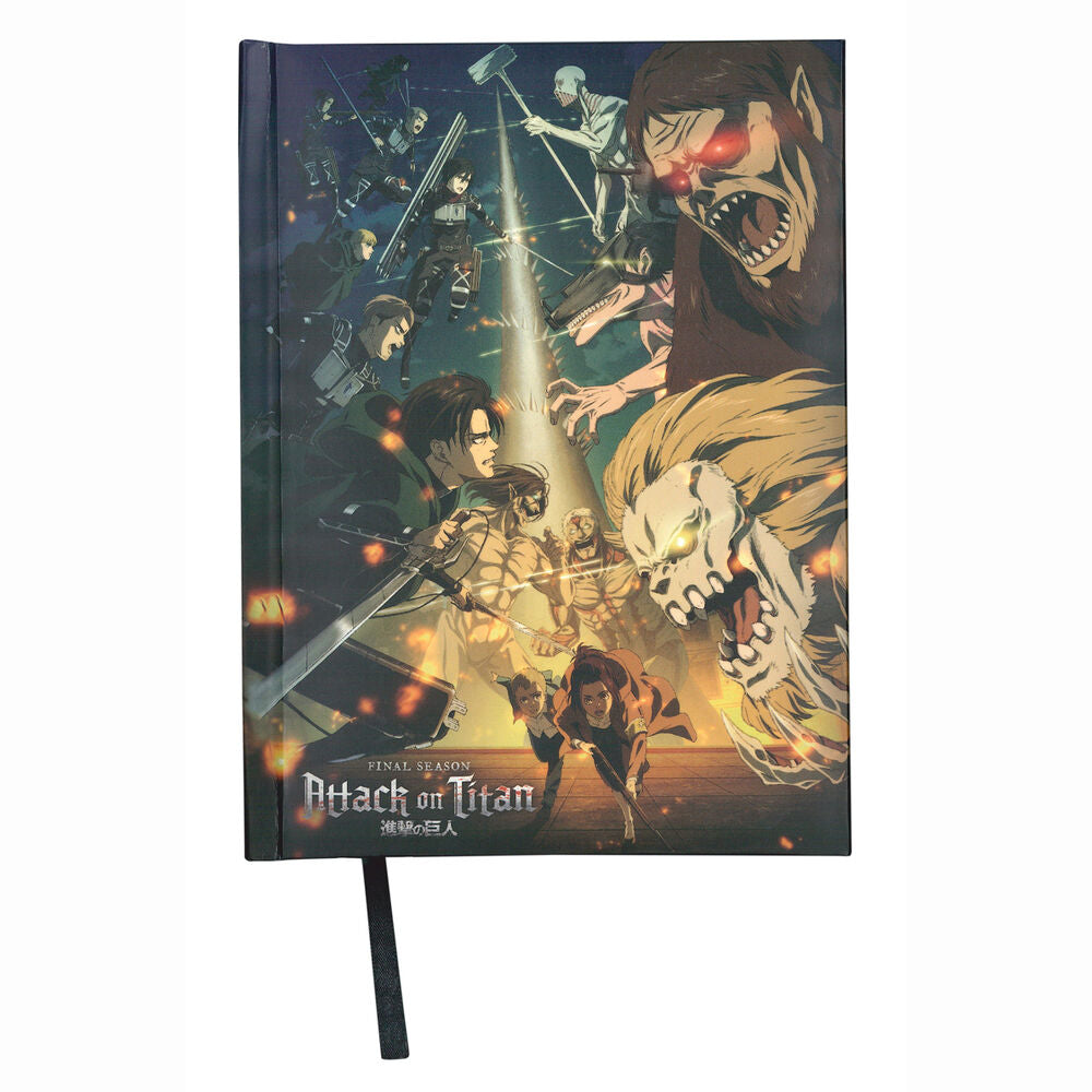 Imagen 1 - Cuaderno Con Luz Strugglen Attack On Titans
