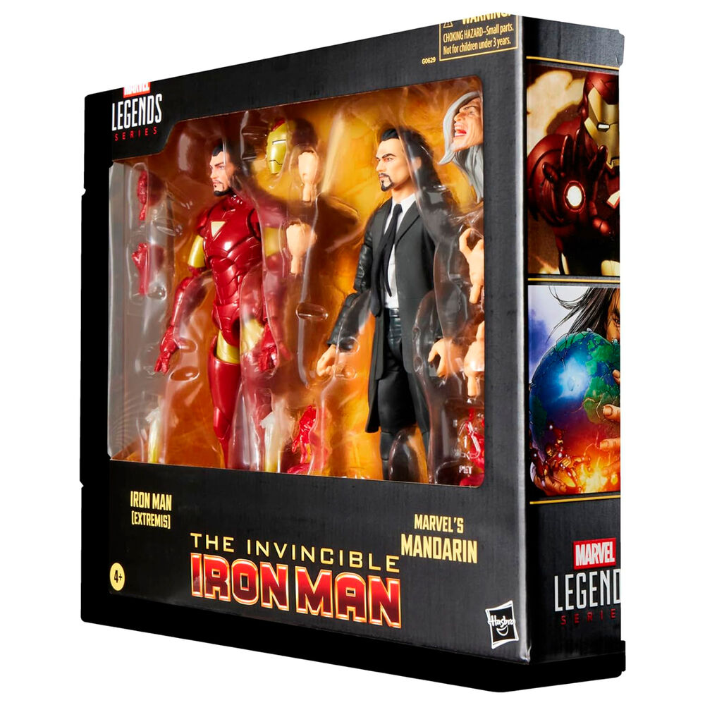 Imagen 9 - Blister 2 Figuras Iron Man Extremis & Marvels Mandarin The Invencible Iron Man Marvel 15Cm