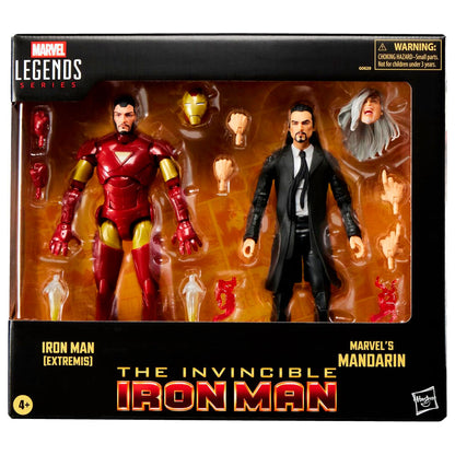 Imagen 1 - Blister 2 Figuras Iron Man Extremis & Marvels Mandarin The Invencible Iron Man Marvel 15Cm