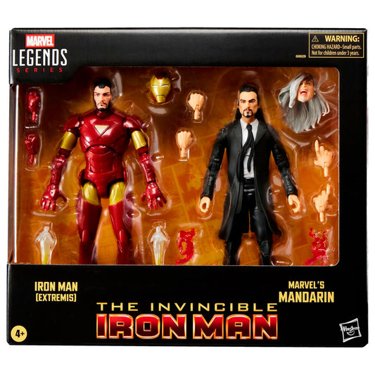 Imagen 1 - Blister 2 Figuras Iron Man Extremis & Marvels Mandarin The Invencible Iron Man Marvel 15Cm