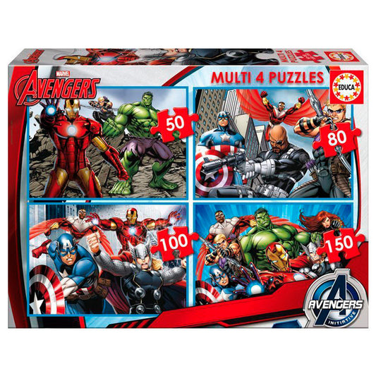 Imagen 1 de Puzzle Multi Vengadores Avengers Marvel 50-80-100-150Pzs