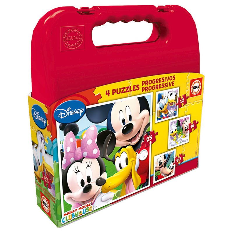 Imagen 1 de Puzzle Progresivo Mickey Mouse Club House Disney 12-16-20-25Pzs