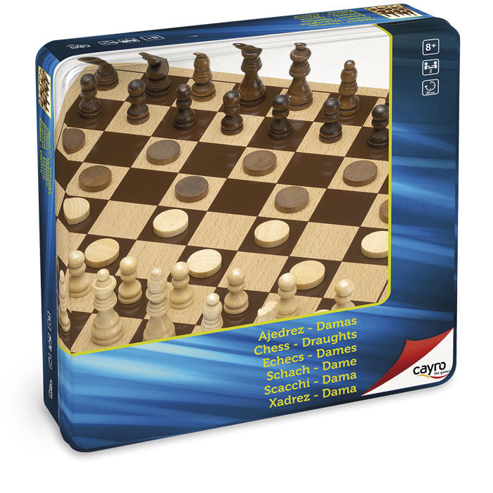 Imagen 2 - Juego Ajedrez Damas Madera